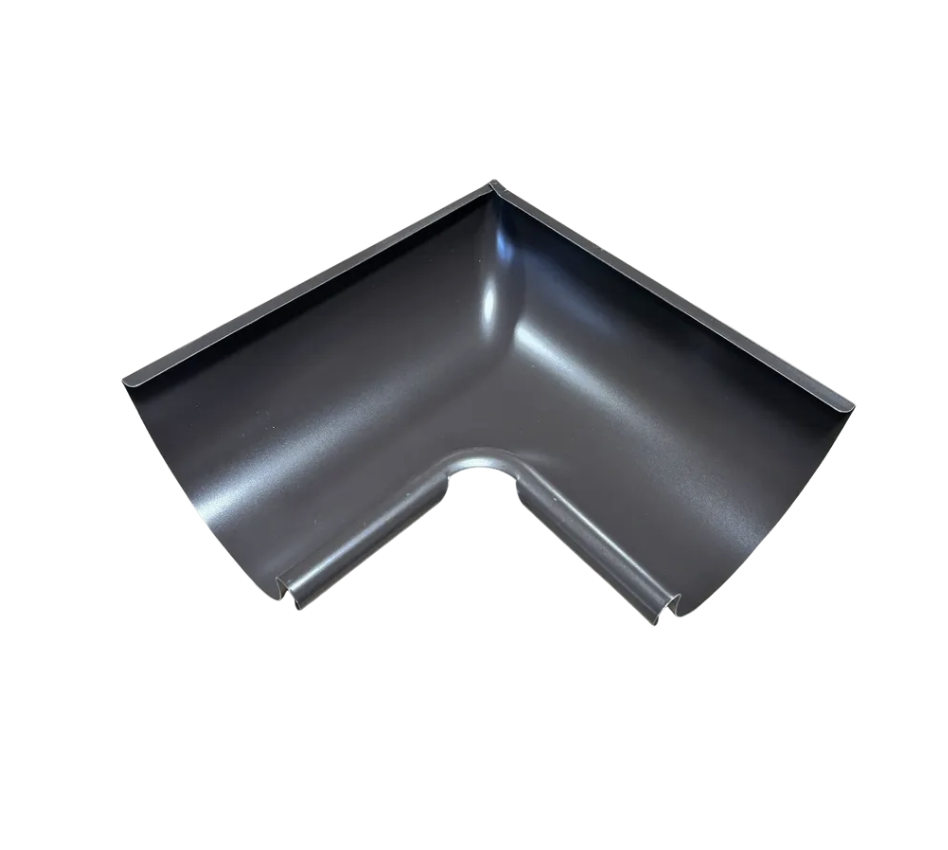 6" Galvanized Inside Corner | Traditional Front Bead Half Round Seamless Galvanized Steel Inside Miter