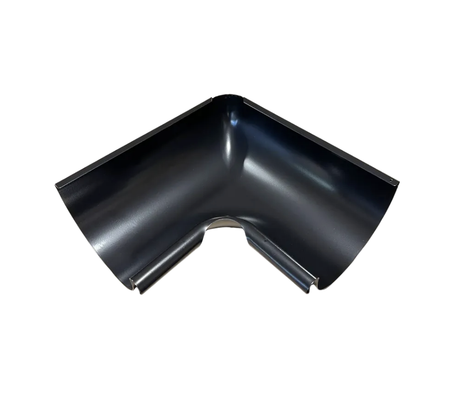 6" Galvanized Inside Corner | Traditional Front Bead Half Round Seamless Galvanized Steel Inside Miter