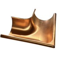6" Copper Outside Corner | Euro Copper Half Round Outside Miter