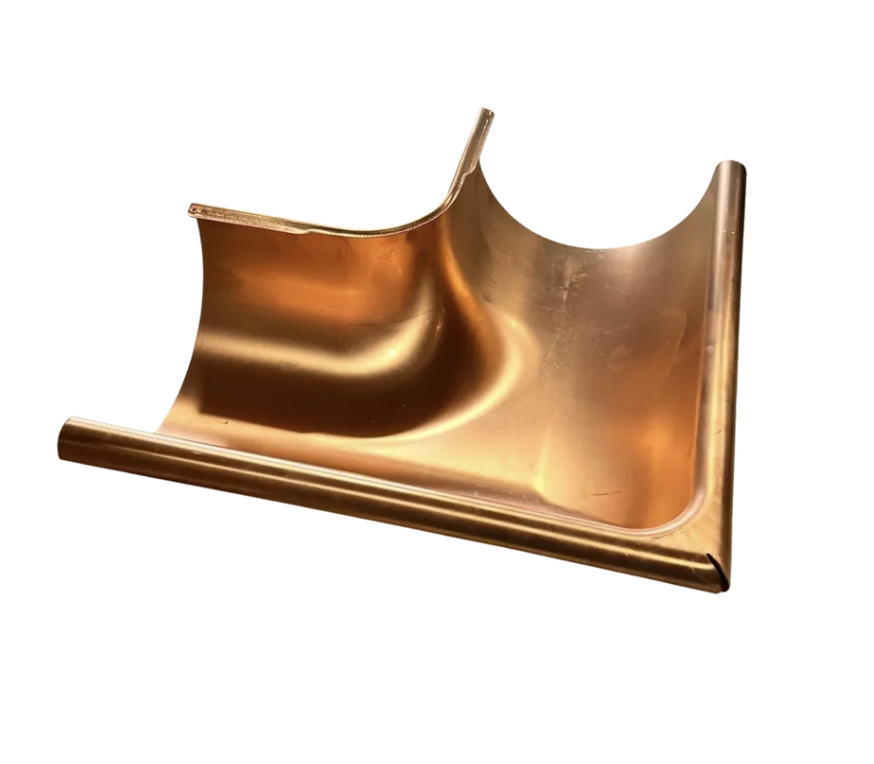6" Copper Outside Corner | Euro Copper Half Round Outside Miter