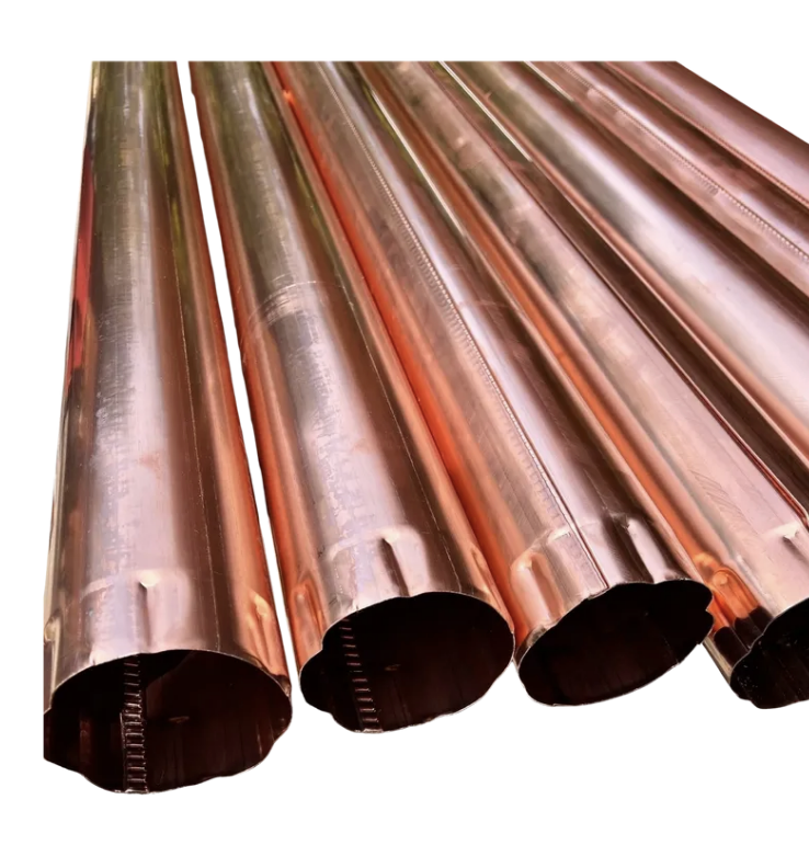 4"Copper Downspout | 4"x10'  Round Downspout