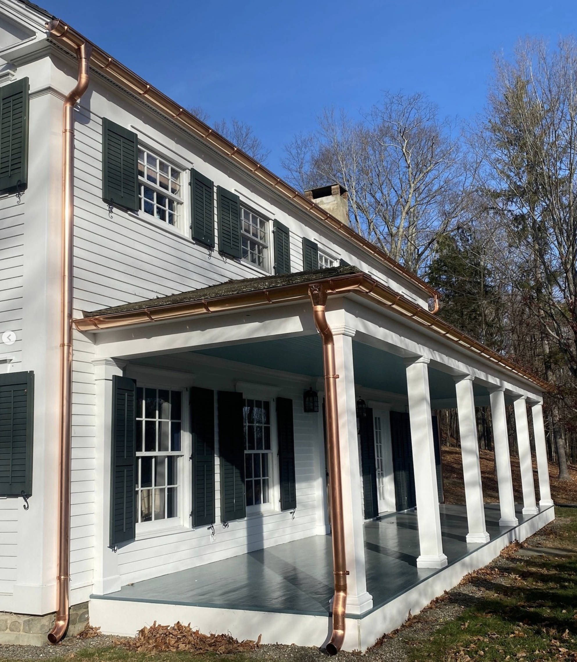 20 Foot Copper Half Round Gutter | 6" Wide X 20' Long X 16 OZ