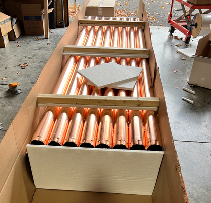 4"x10' Copper Round Shape Smooth Downspout