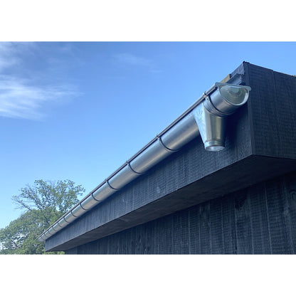 20 Foot Galvanized Steel Half Round Gutter | 6" Wide X 20' Long