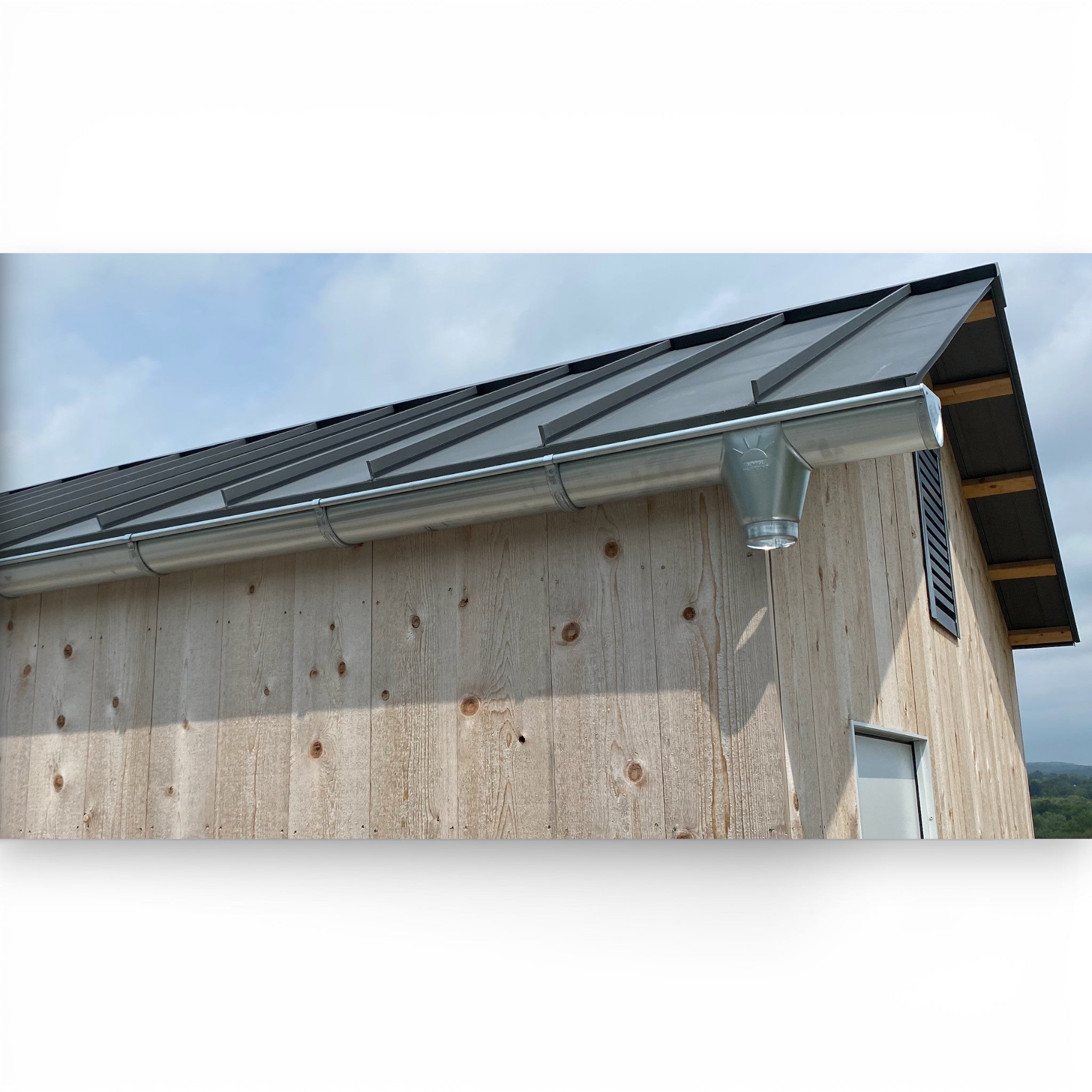 20 Foot Galvanized Steel Half Round Gutter | 6" Wide X 20' Long