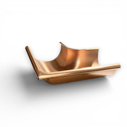 6" Copper Outside Corner | Traditional Front Bead Half Round Seamless Copper Outside Miter