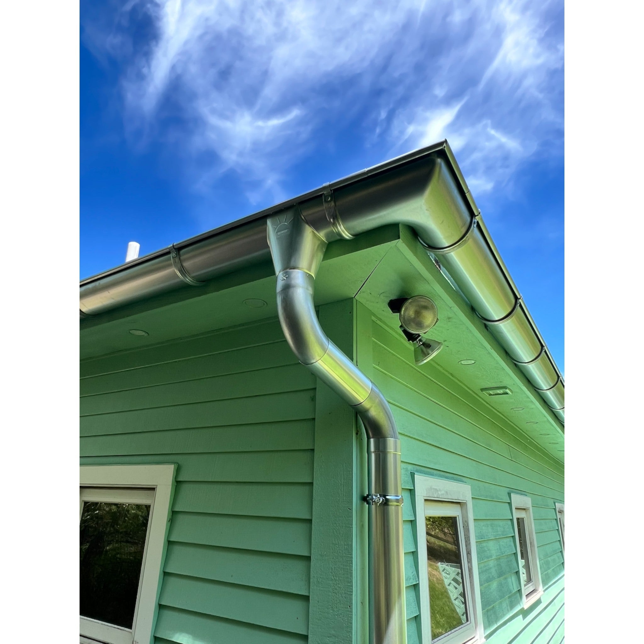 20 Foot Galvanized Steel Half Round Gutter | 6" Wide X 20' Long