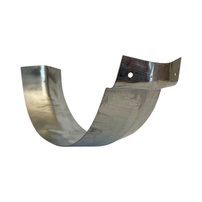Galvanized steel bay miter for european style half round