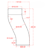 Offset Galvanized Steel Elbow | 4" Smooth Round Offset Elbow