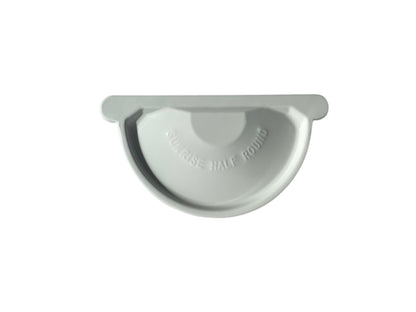 Sunrise Galvanized Steel Gutter End Cap | 6" European Half Round End Cap
