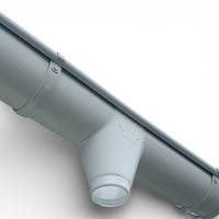 20 Foot Painted Galvanized Steel Half Round Gutter | 6" Wide X 20' Long