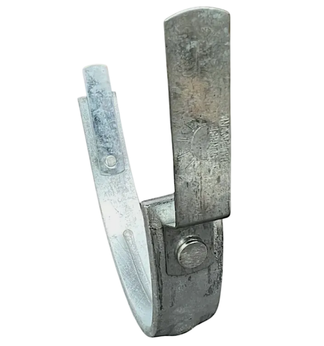 6" Hot Dipped Galvanized Steel Fascia Bracket — Heavy-Duty Half Round Gutter Hanger | Adjustable for Angled Fascia