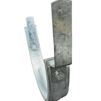 6" Hot Dipped Galvanized Steel Fascia Bracket — Heavy-Duty Half Round Gutter Hanger | Adjustable for Angled Fascia