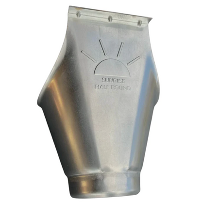 Sunrise Downspout Outlet | 6"--4" Galvanized Steel Downspout Outlet