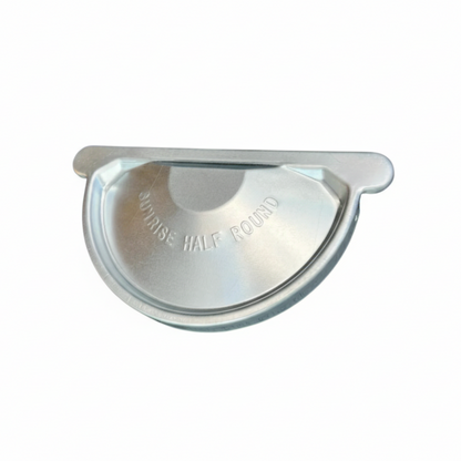 Sunrise Galvanized Steel Gutter End Cap | 6" European Half Round End Cap