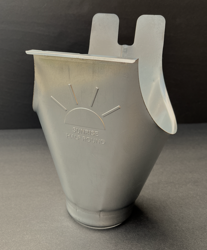 Sunrise Downspout Outlet | 6"--4" Galvanized Steel Downspout Outlet