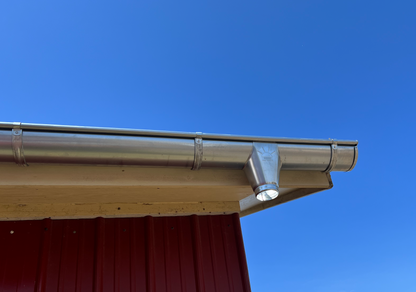 Sunrise Downspout Outlet | 6"--4" Galvanized Steel Downspout Outlet