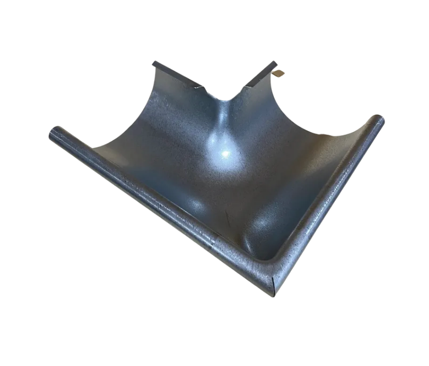 6" Galvanized Steel Outside Corner | Traditional Front Bead Half Round Seamless Galvanized Steel Outside Miter