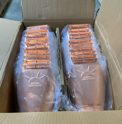 Copper Downspout Outlet | 6"--4" Downspout Drop Outlet - European Half Round Gutter