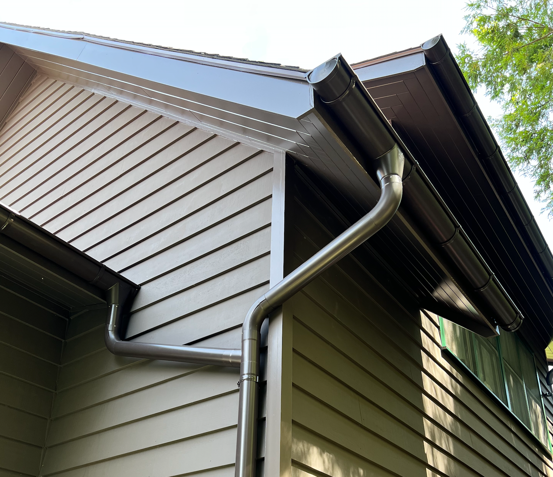 20 Foot Painted Galvanized Steel Half Round Gutter | 6" Wide X 20' Long