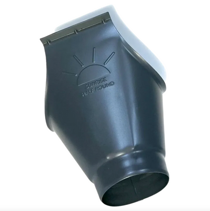 Sunrise Downspout Outlet | 6"--4" Galvanized Steel Downspout Outlet